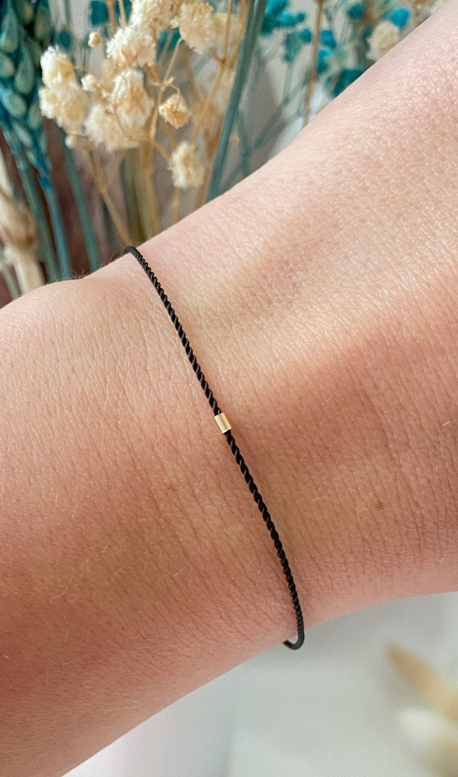 14k Gold tube bracelet