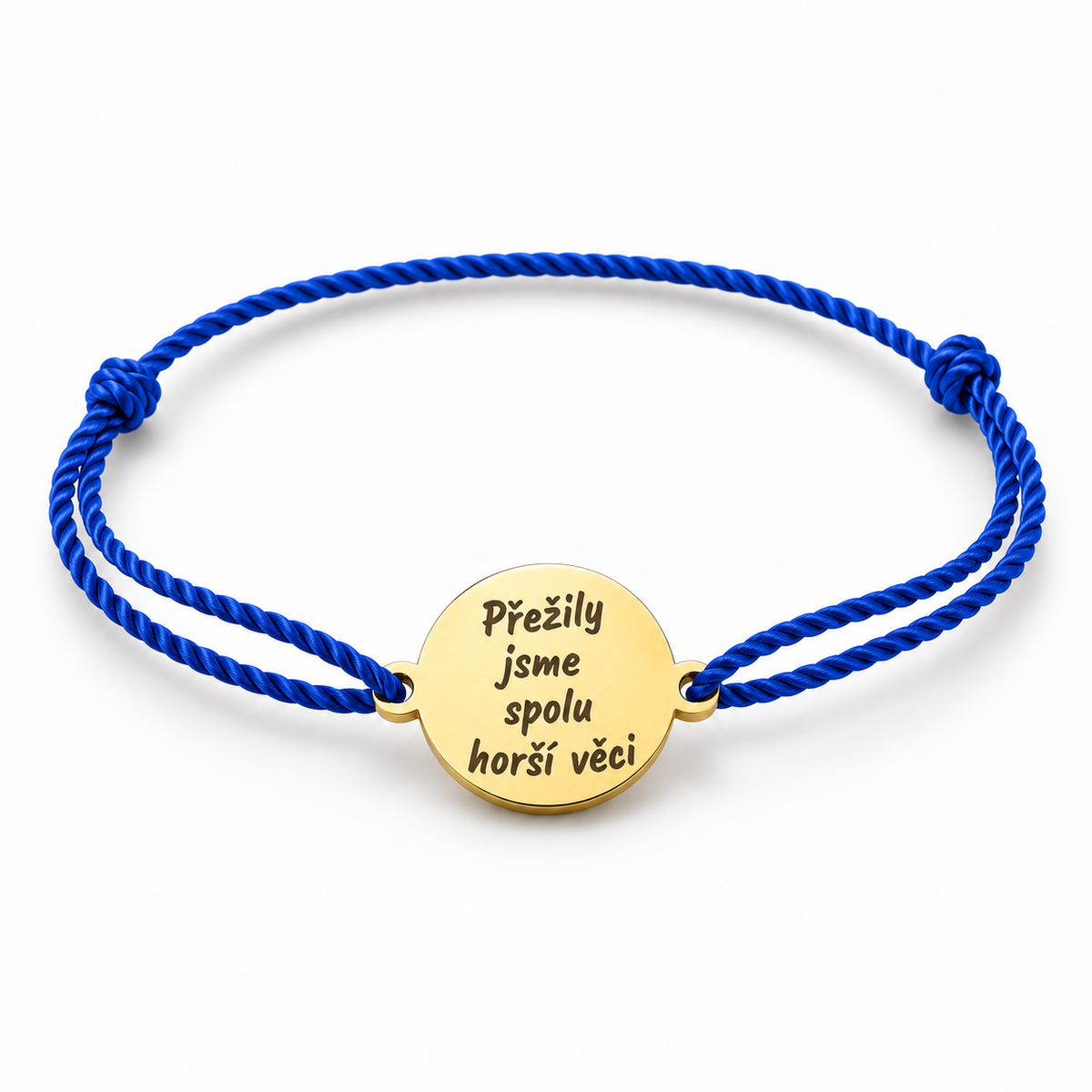 Photo engraved charm bracelet - we survived it all