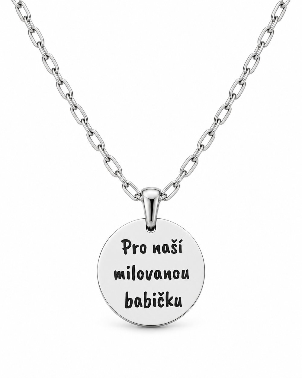 Personalised Necklace for Grandma with Custom Text