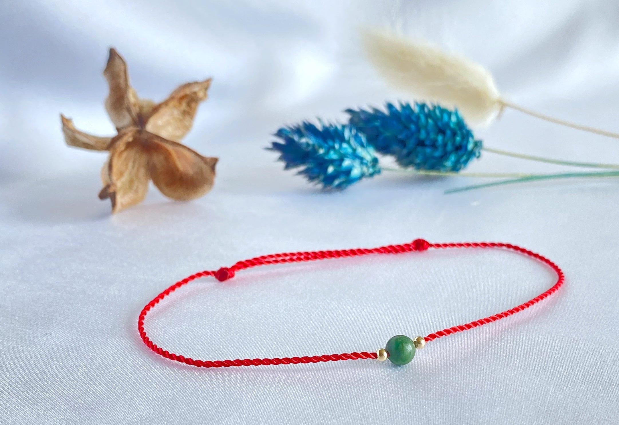 jade bracelet - red kabbalah bracelet