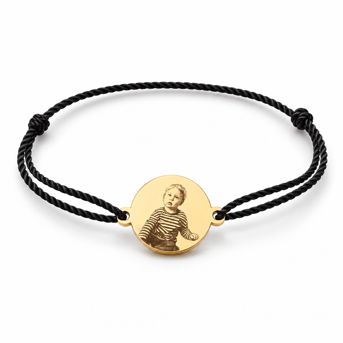 Photo engraved charm bracelet -
