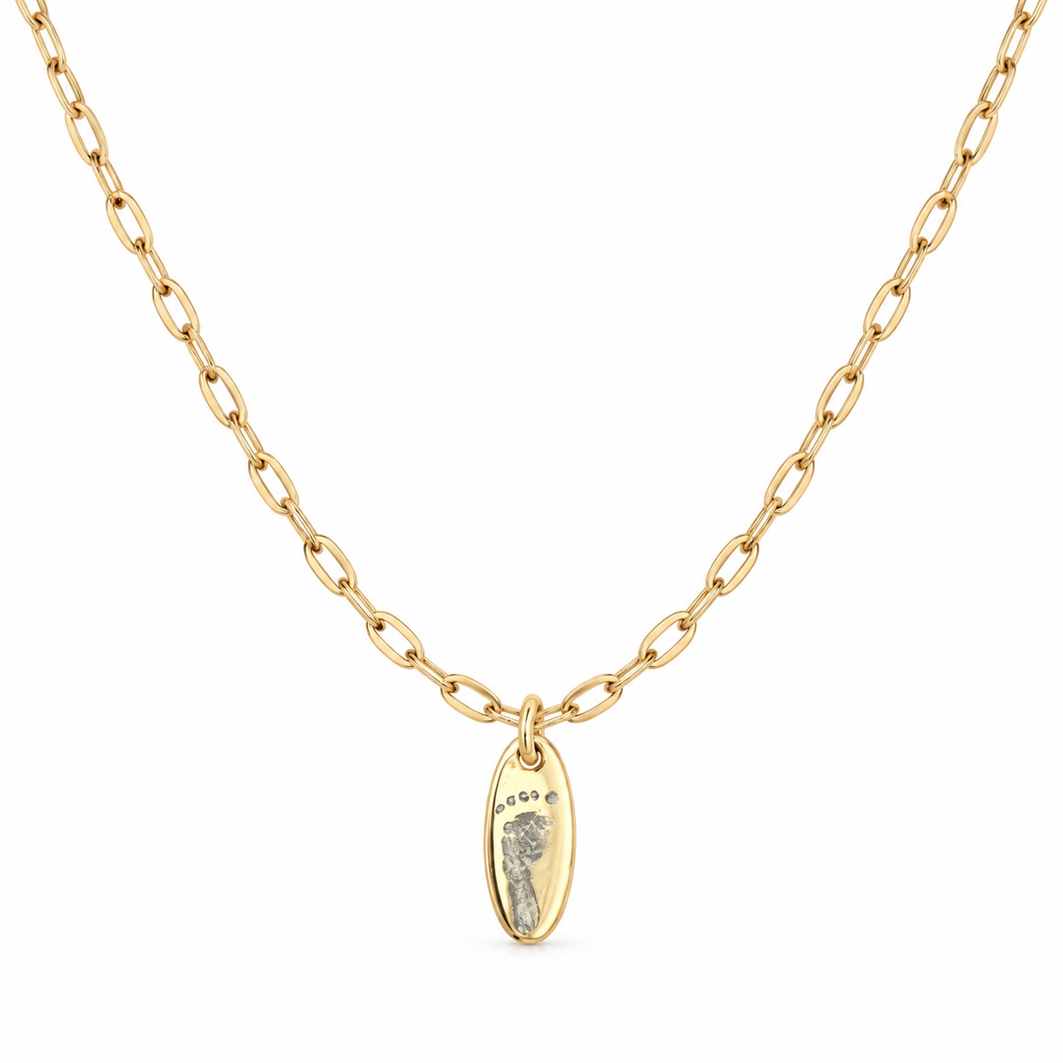 Necklace to celebrate newborn baby - footprint