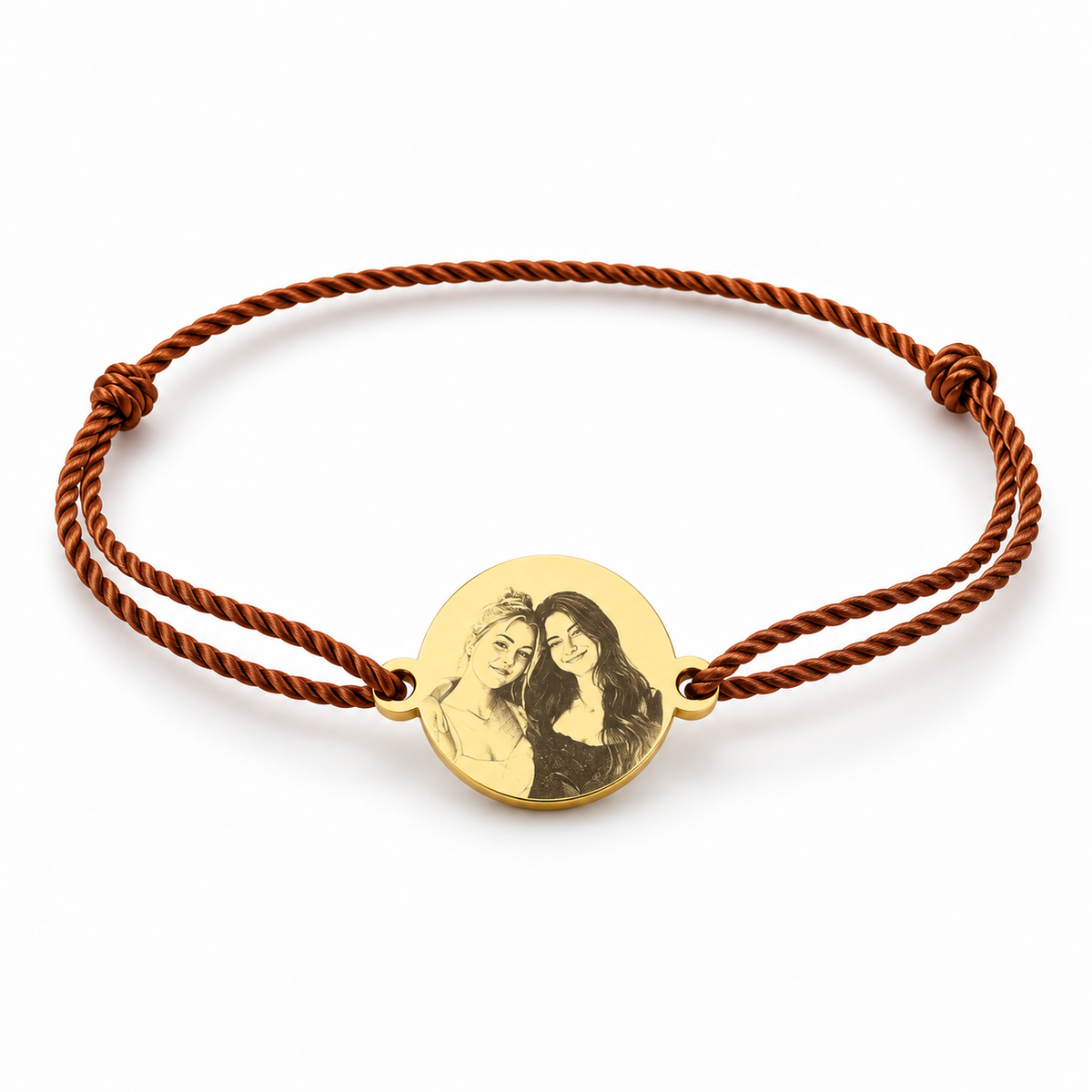 Photo engraved charm bracelet - photo of best friend